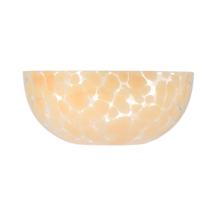 ドットパターン ガラスボウル S オレンジ