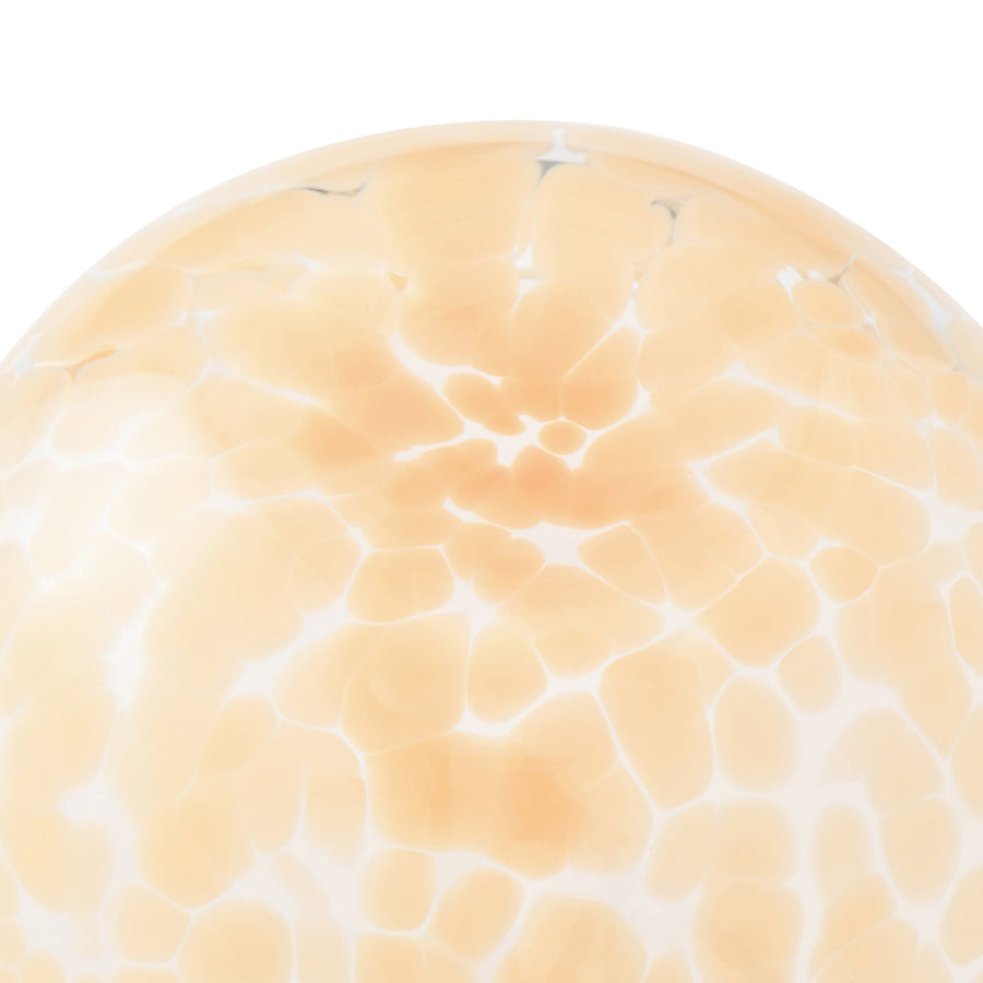 ドットパターン ガラスボウル S オレンジ