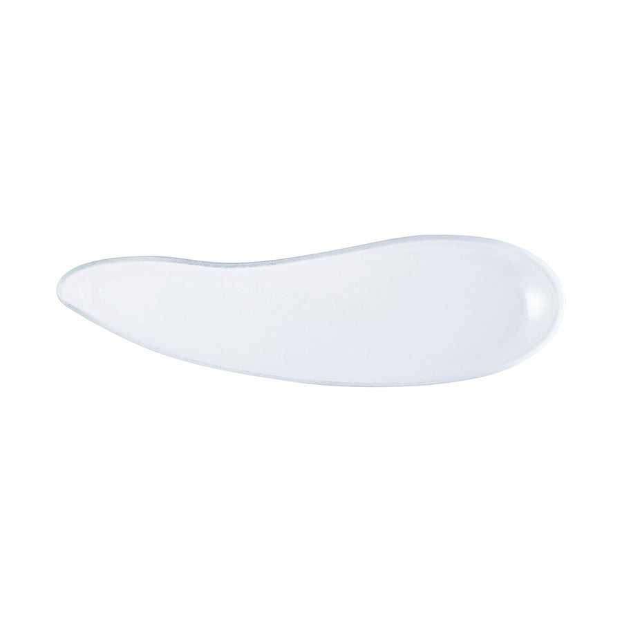 ウェーブレット ガラスプレート ロング クリア