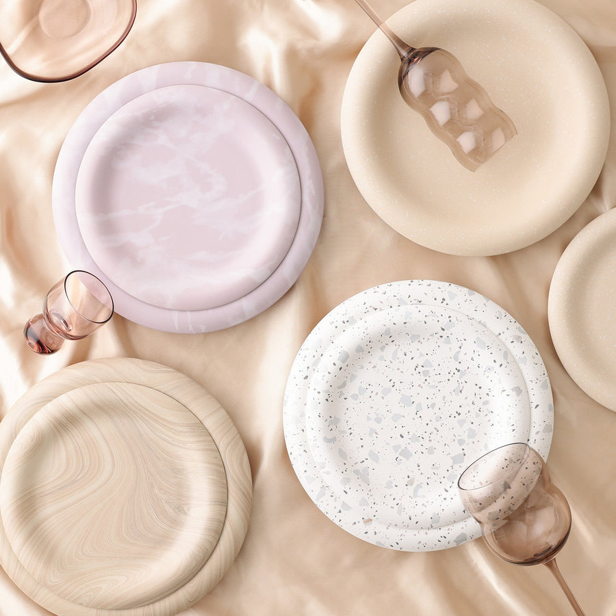 ウェーブレット ガラスボウル SS ブラウン