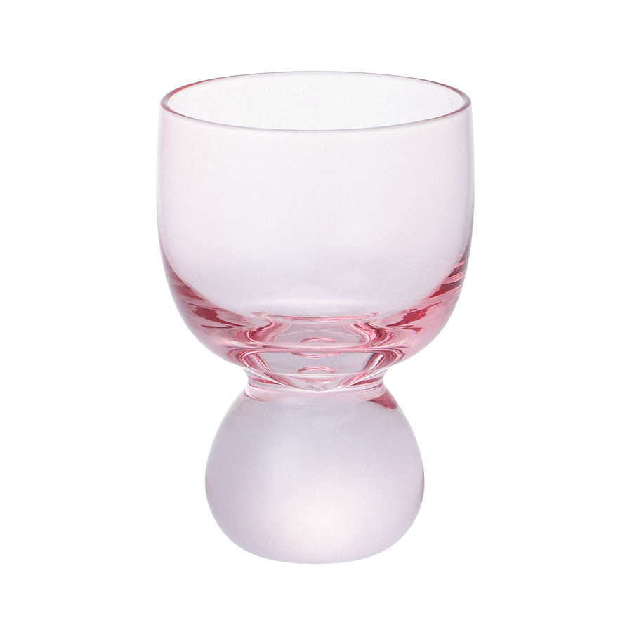 ウェーブレット ガラスボウル SS ピンク