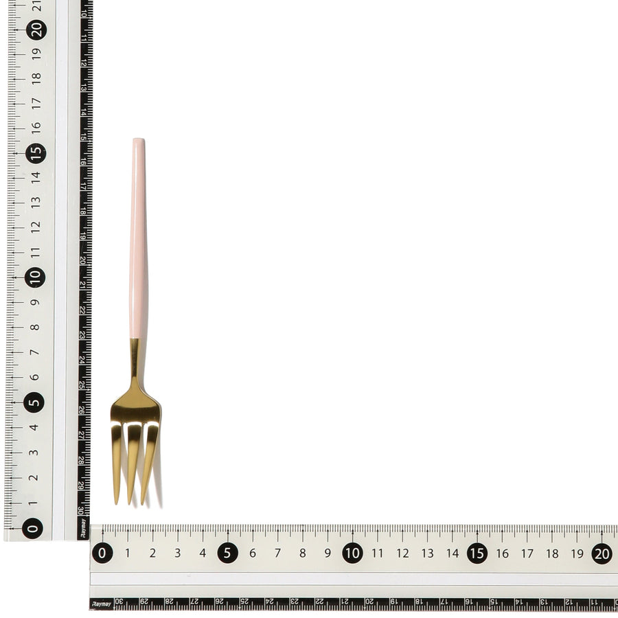 ヴェレ ケーキフォーク ゴールド×ピンク