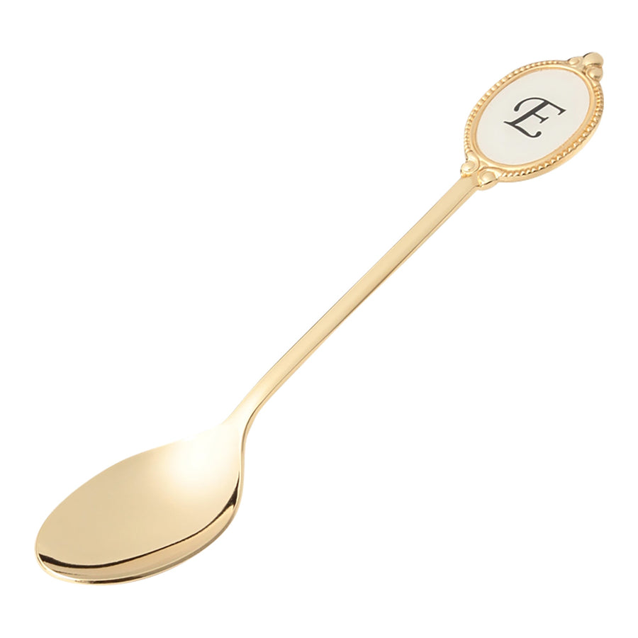 Alphabet Teaspoon E Gold