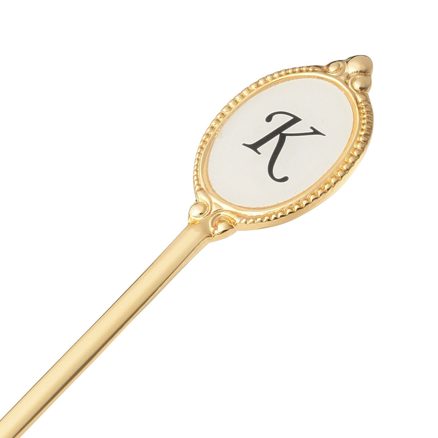 Alphabet Teaspoon K Gold