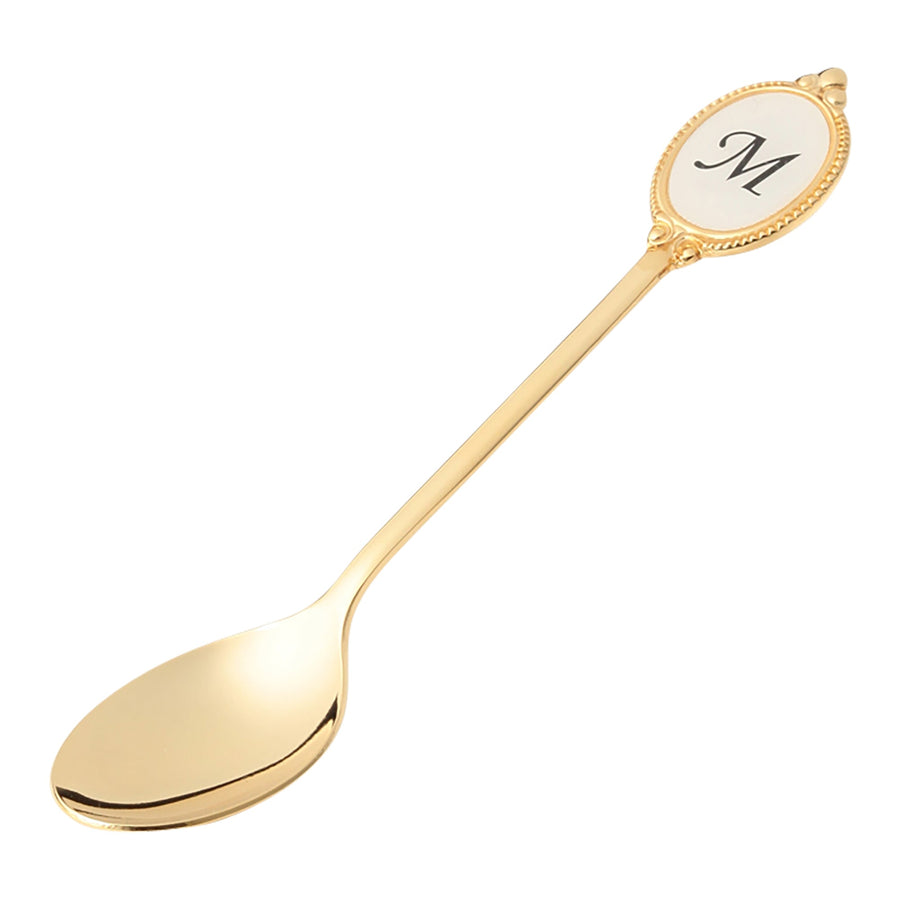 Alphabet Teaspoon Medium Gold