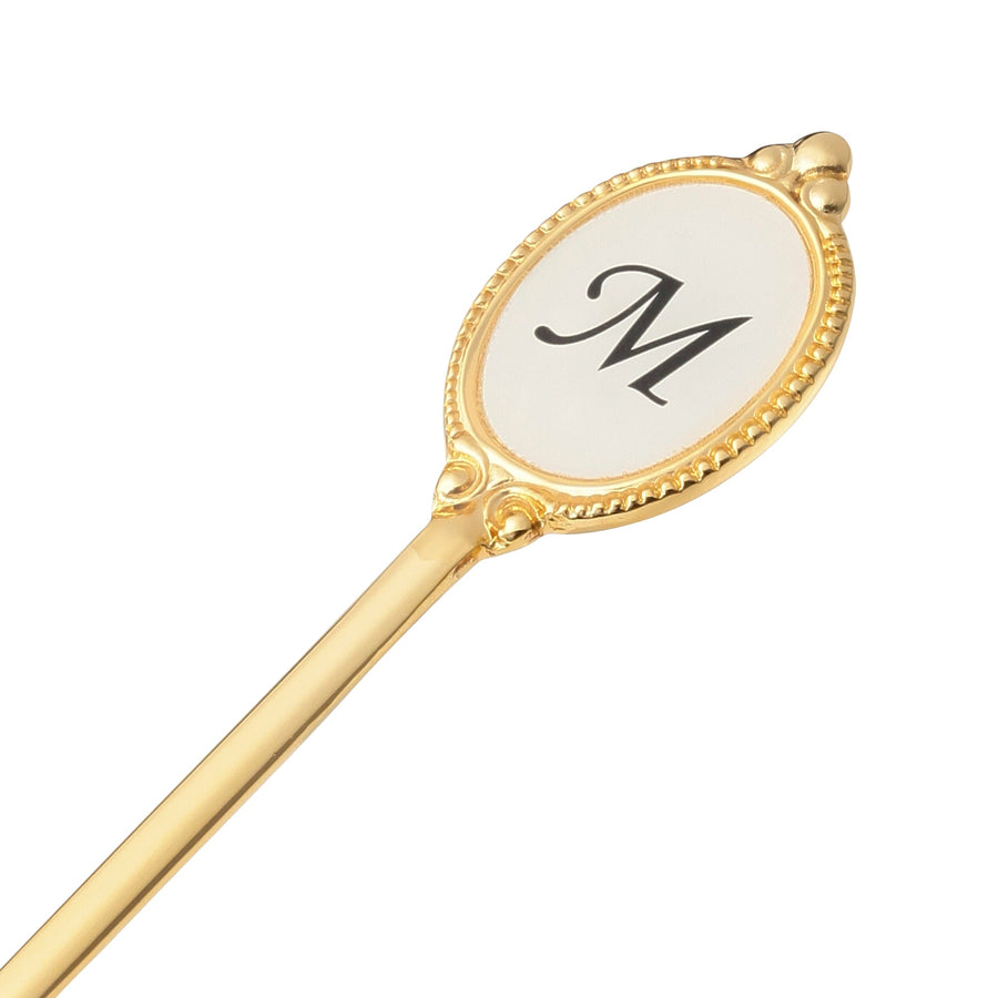 Alphabet Teaspoon Medium Gold