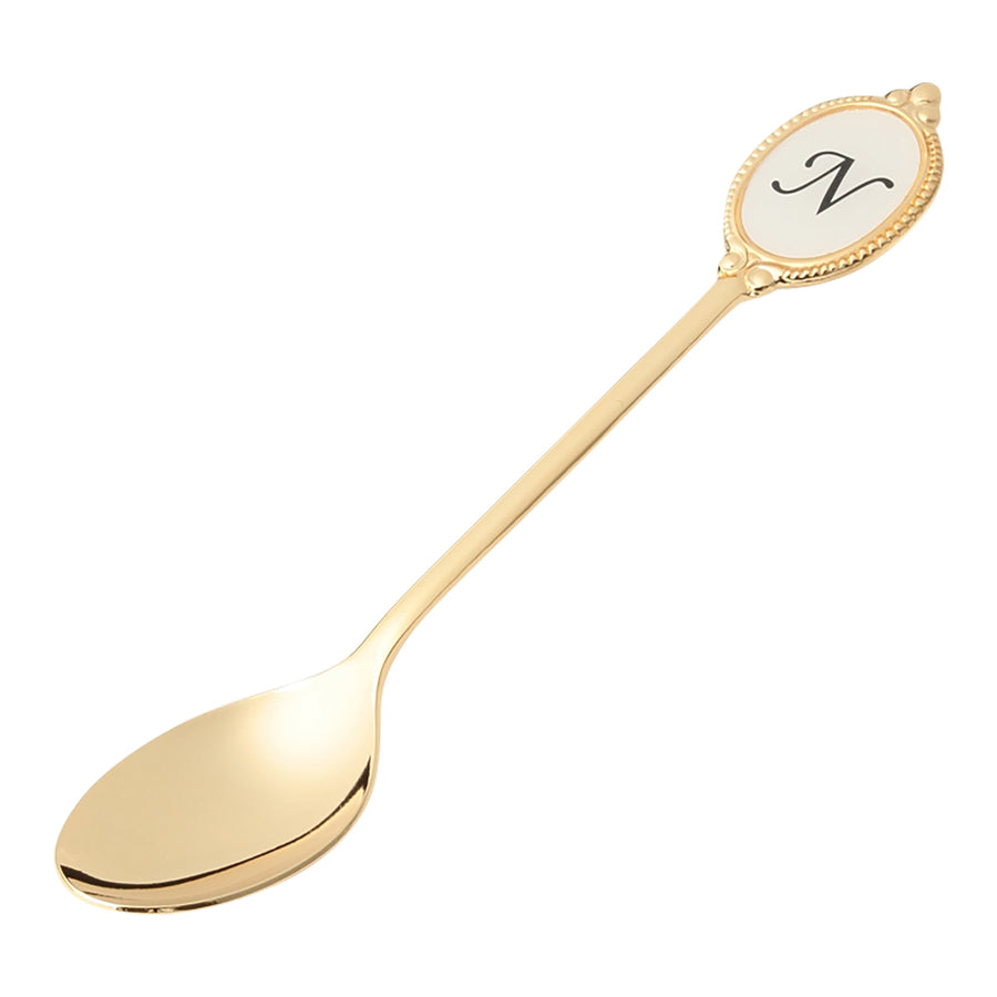 Alphabet Teaspoon N Gold