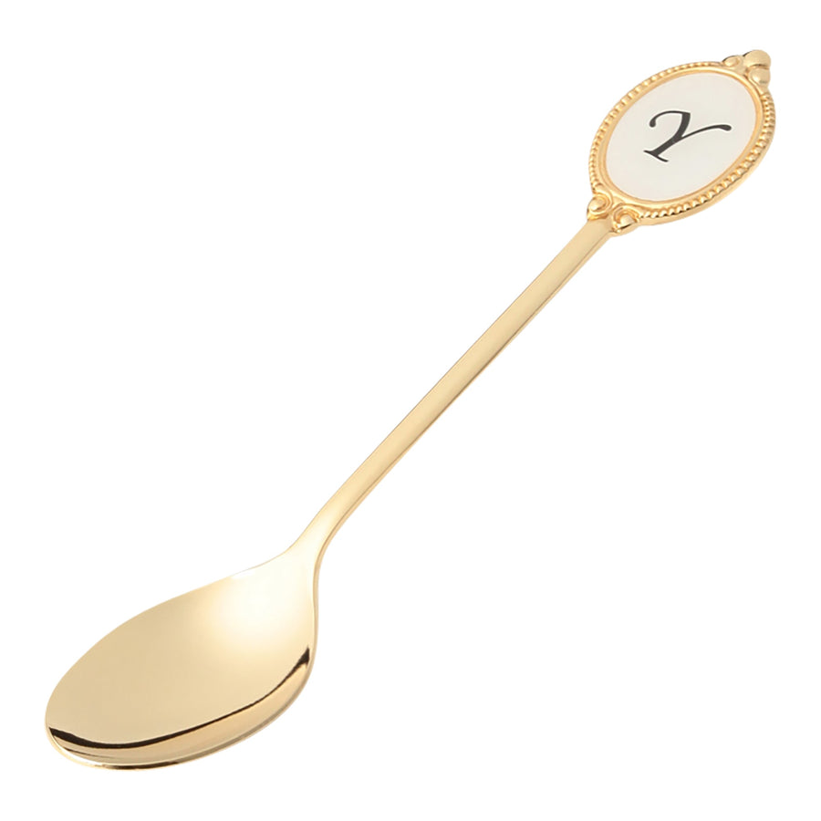 Alphabet Teaspoon Y Gold