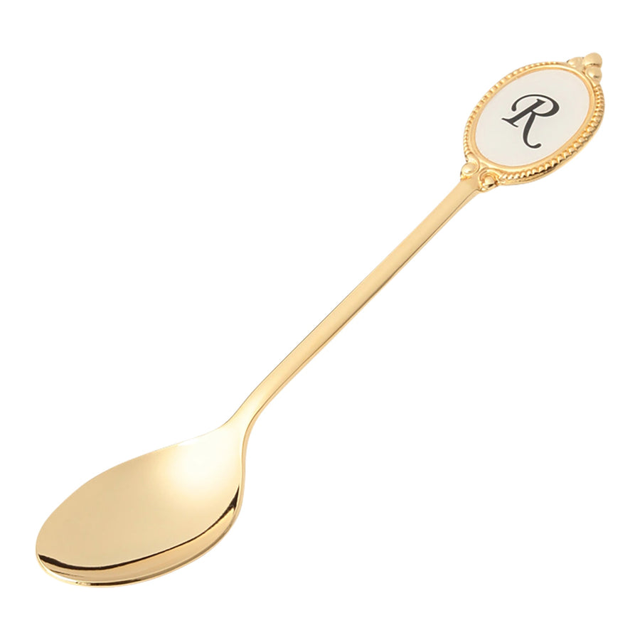 Alphabet Teaspoon R Gold