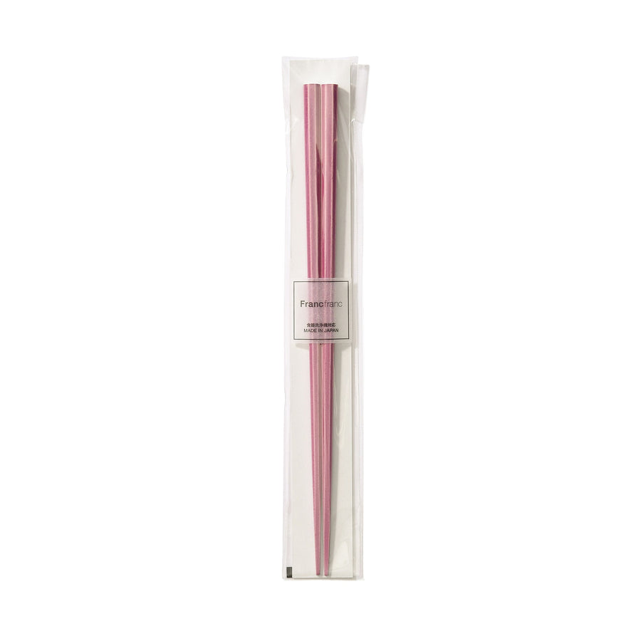 Dishwasher safe chopsticks, octagonal, pink