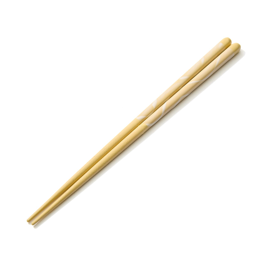 Dishwasher safe chopsticks, marble, yellow