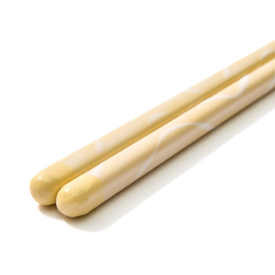 Dishwasher safe chopsticks, marble, yellow