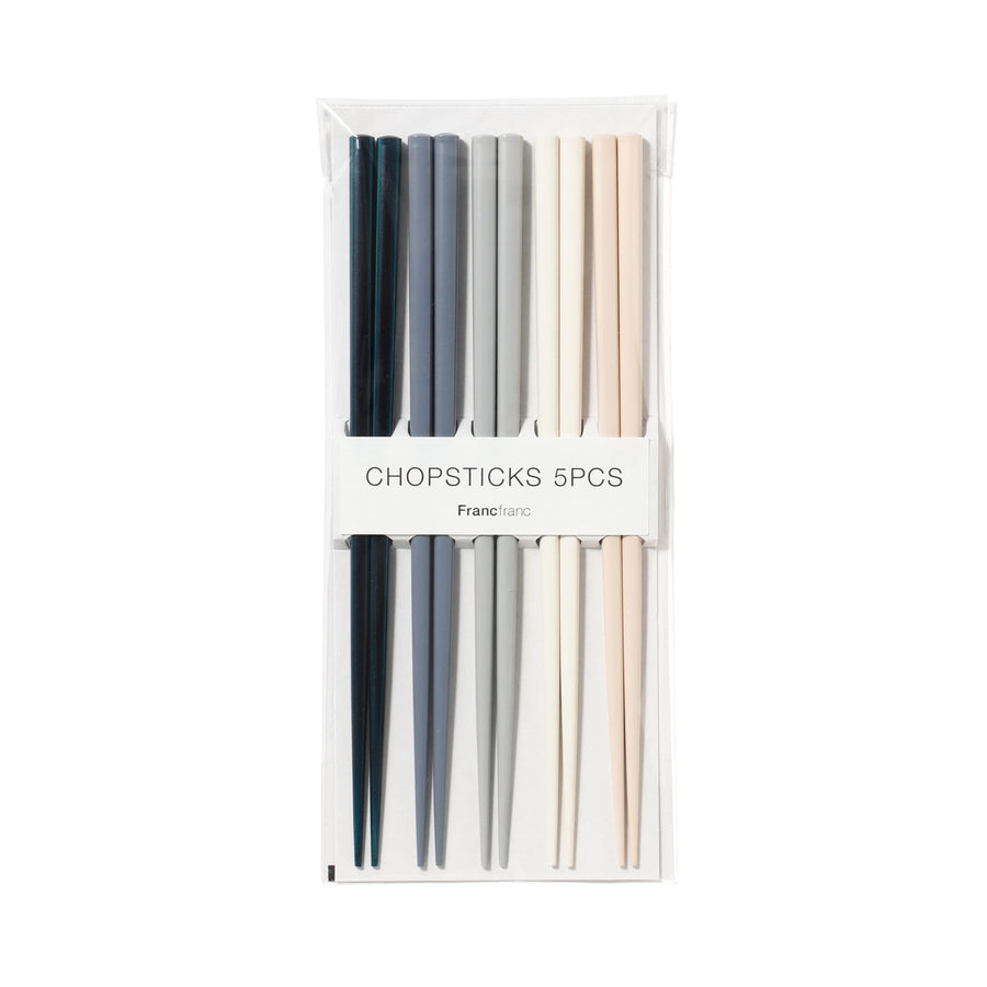 CHOPSTICKS 5-color set ELEGANCE