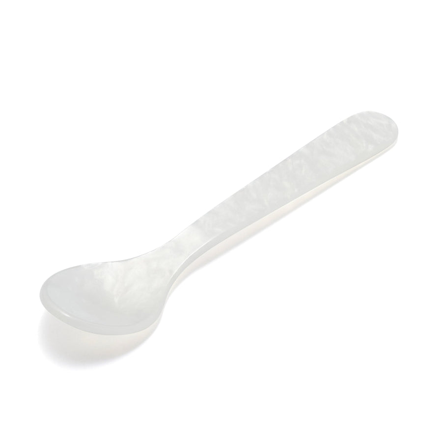 Color Marble Dessert Spoon White