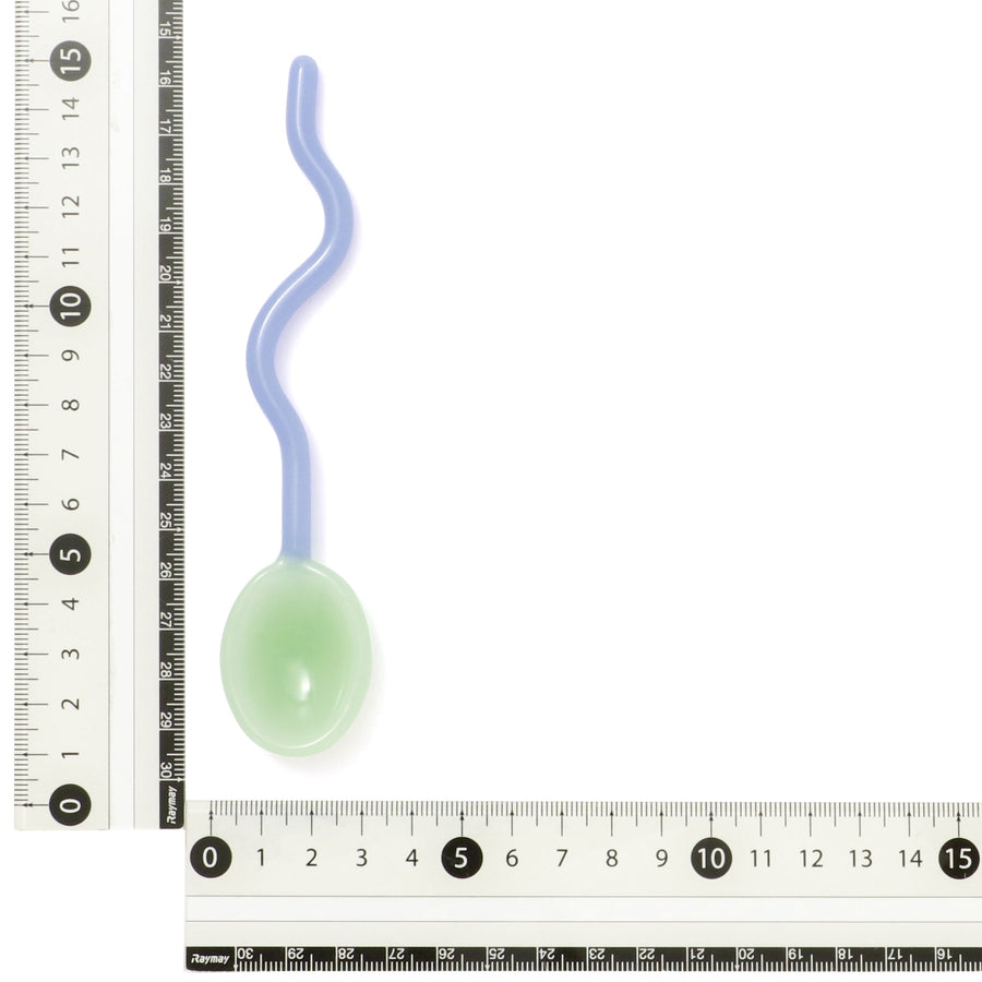 ガラススプーンマドラー グリーン×ブルー