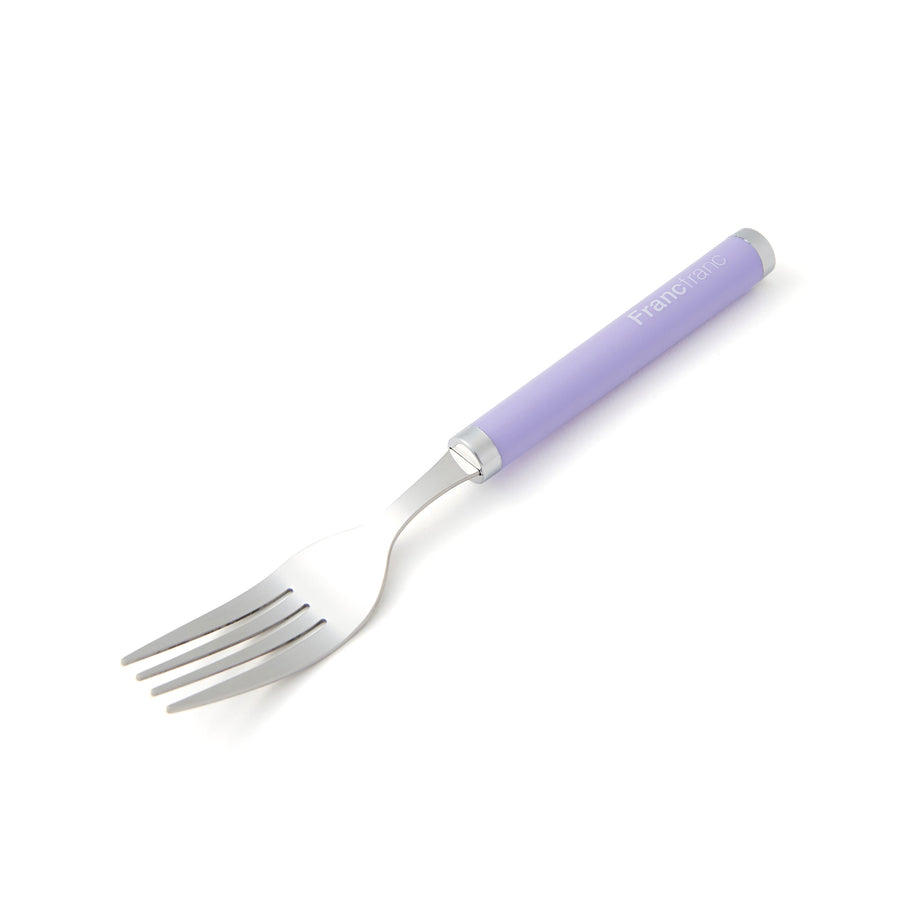 カトラリー 4本セット ロゴ パープル