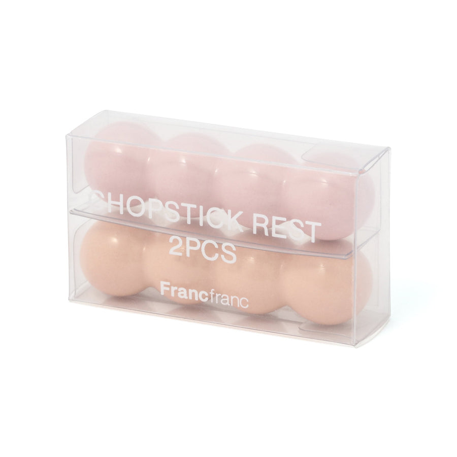 箸置き 2個セット ポンポン ピンク