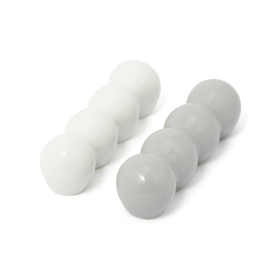 箸置き 2個セット ポンポン ホワイト