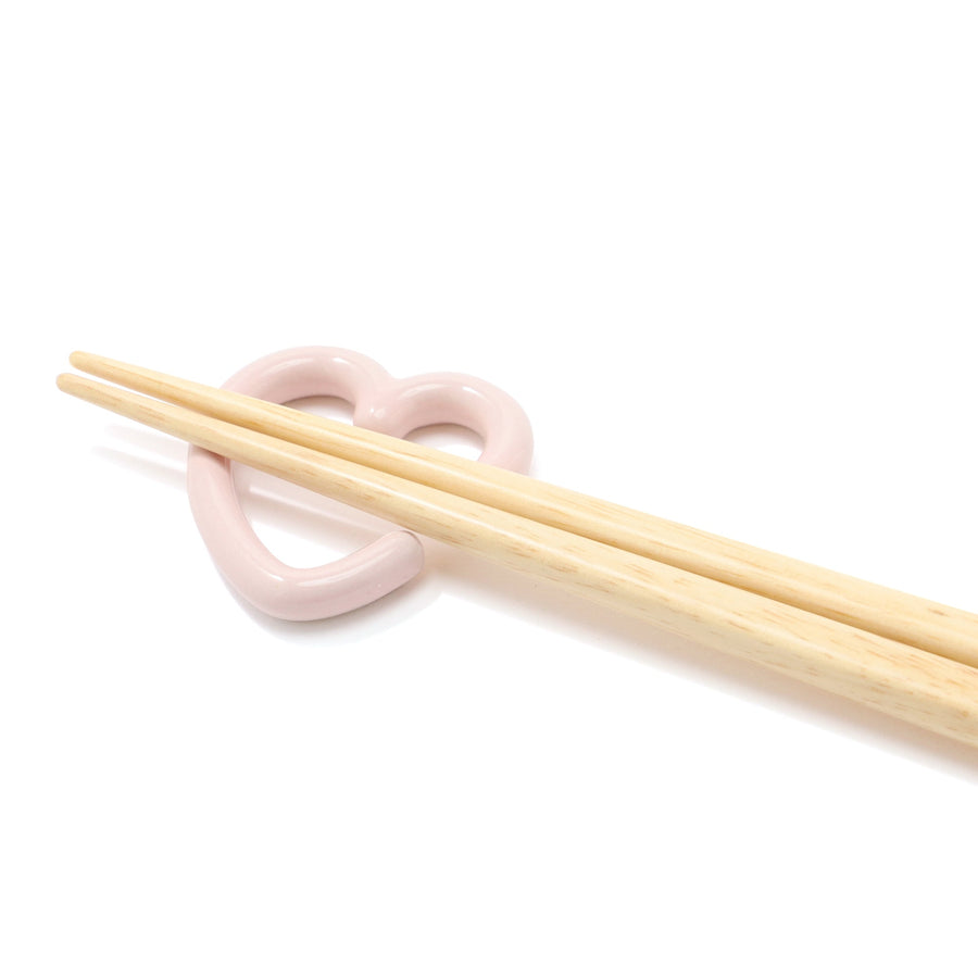 ハート箸置き ピンク