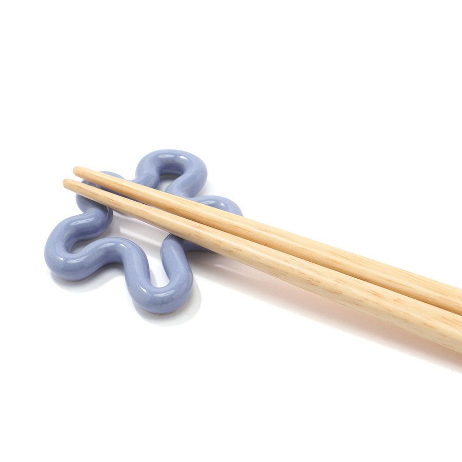 フラワー箸置き パープル