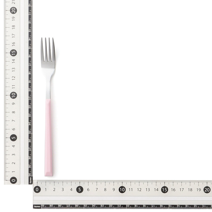 カラーハンドル ケーキフォーク ピンク