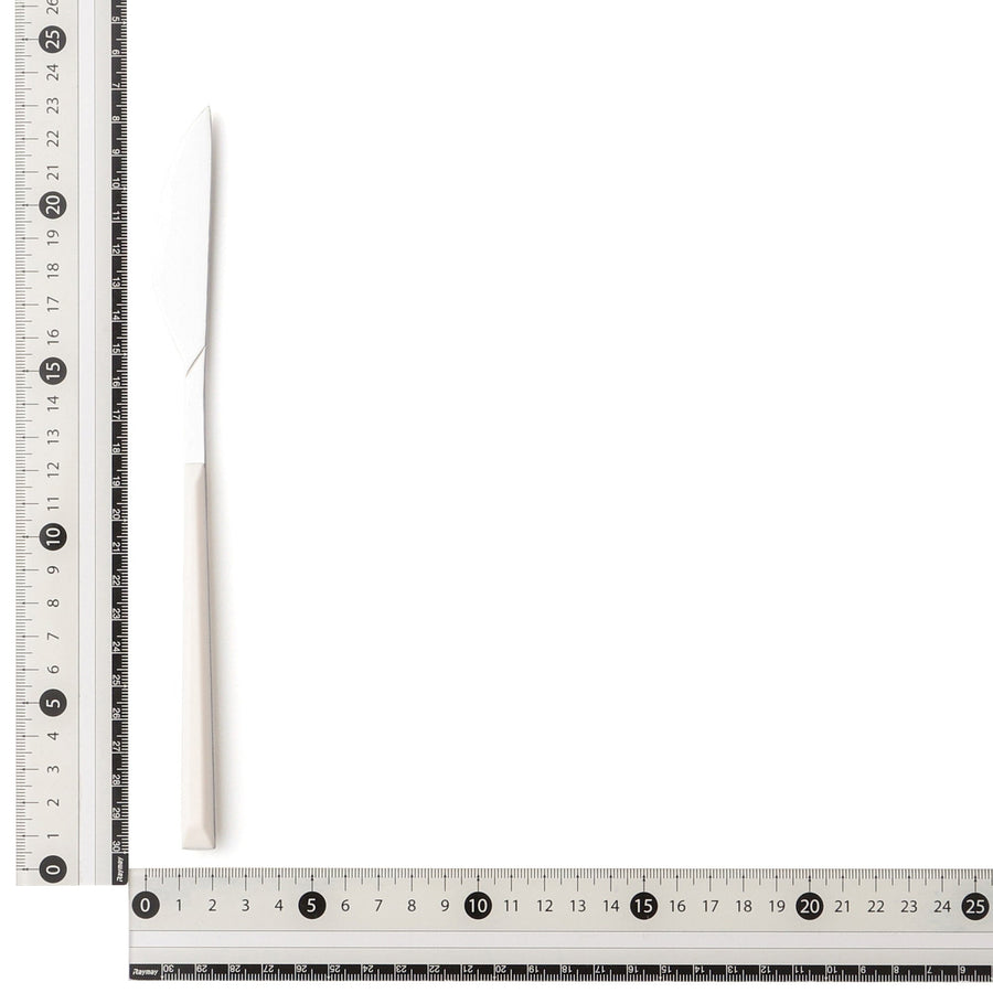 カラーハンドル ディナーナイフ ホワイト