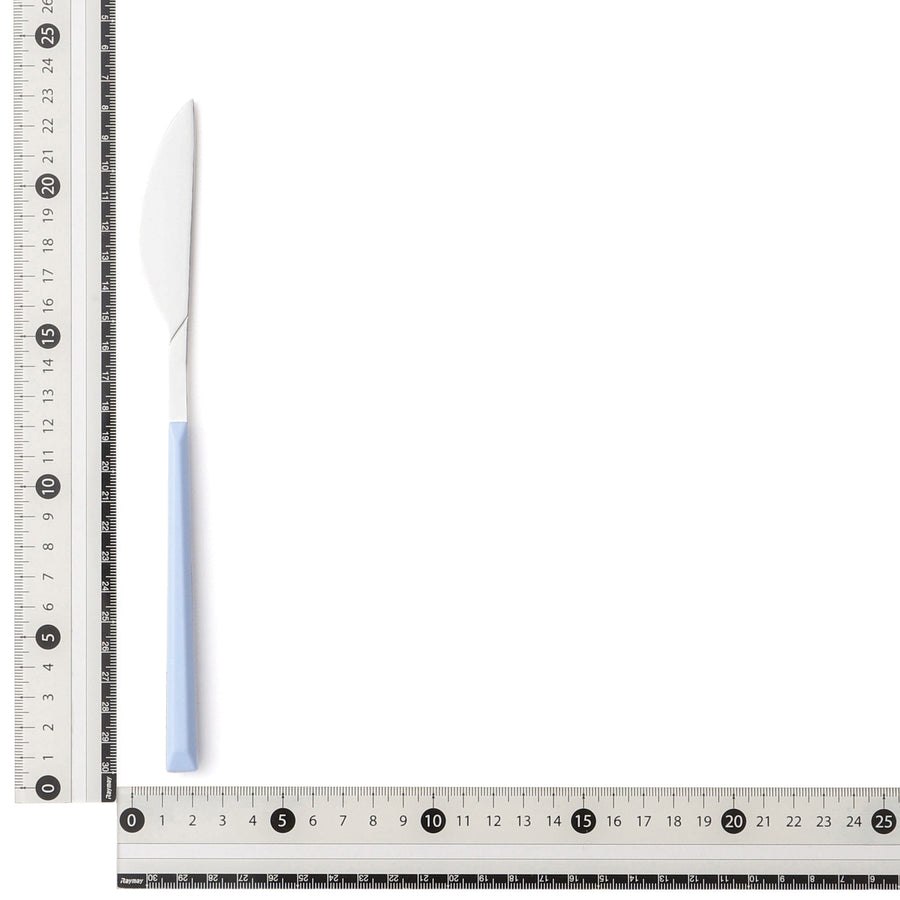 カラーハンドル ディナーナイフ ブルー