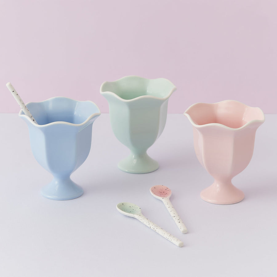 スプラッター デザートスプーン ピンク