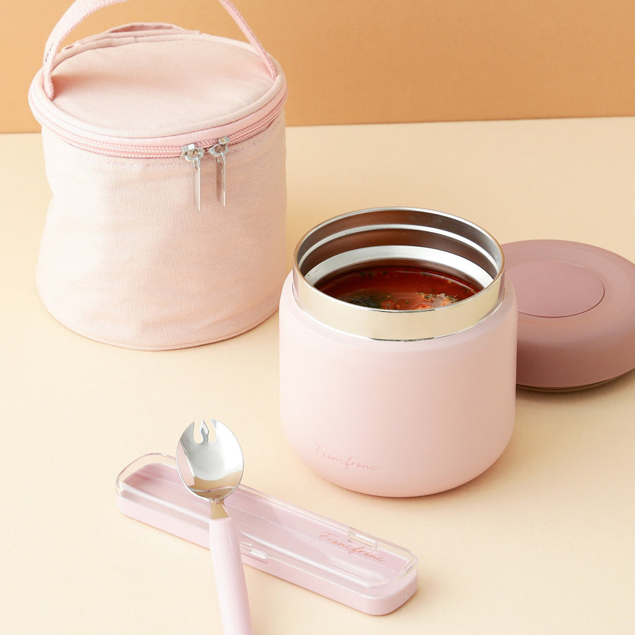 ランチスープカトラリー ピンク