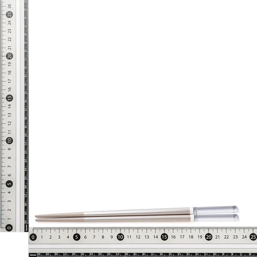 食洗機対応 アクリル箸 塗り分け グレー