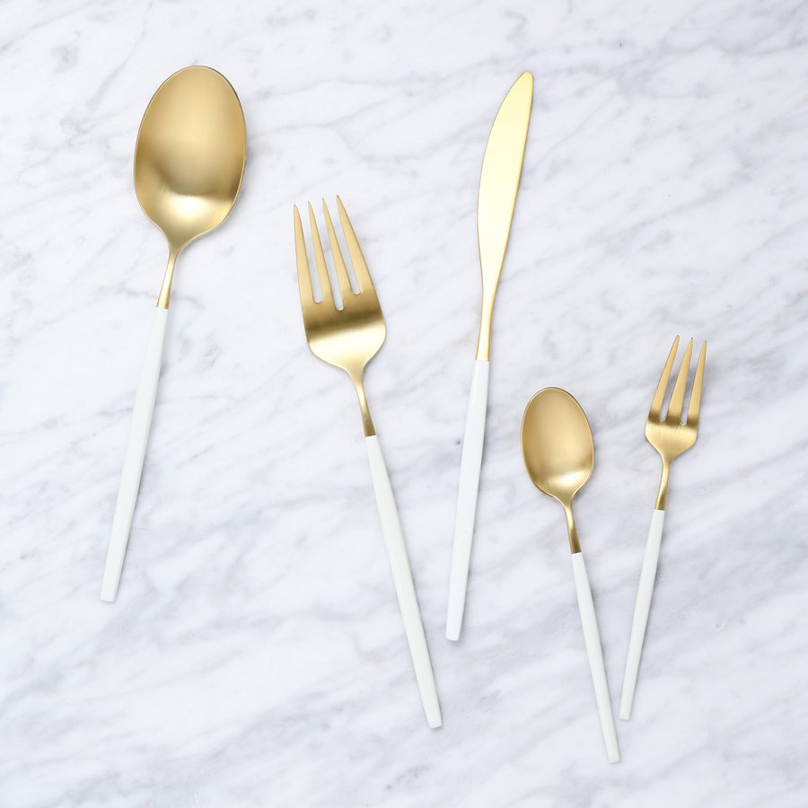 Vere Dinner Spoon Gold x White