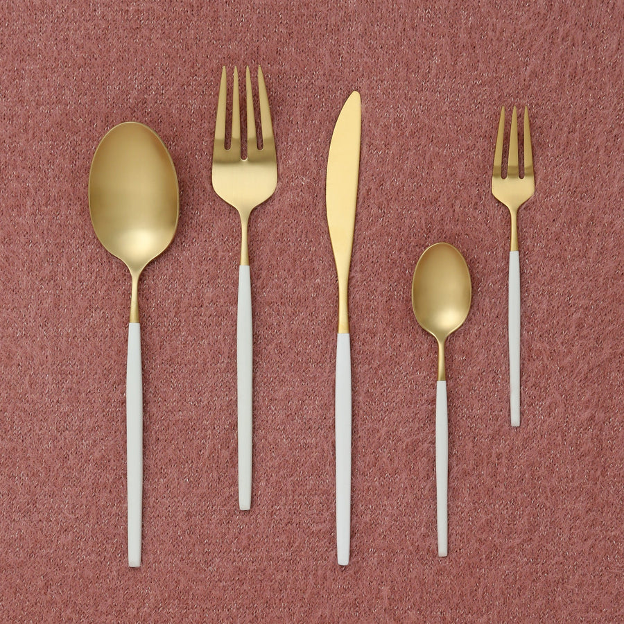 Vere Dinner Spoon Gold x White