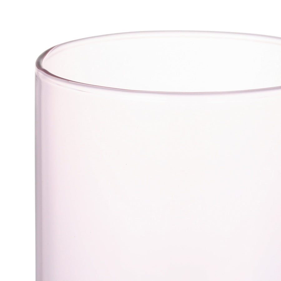 Bicolor heat-resistant glass mug, pink