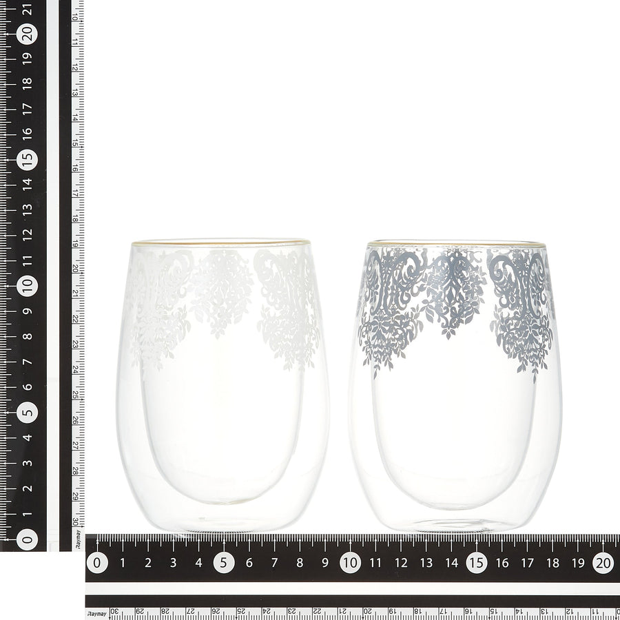 Arabesque double wall glass (set of 2)