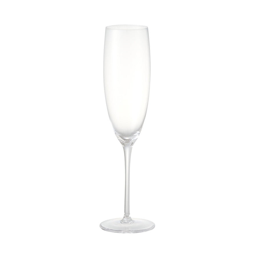 Clear champagne glasses (set of 2)