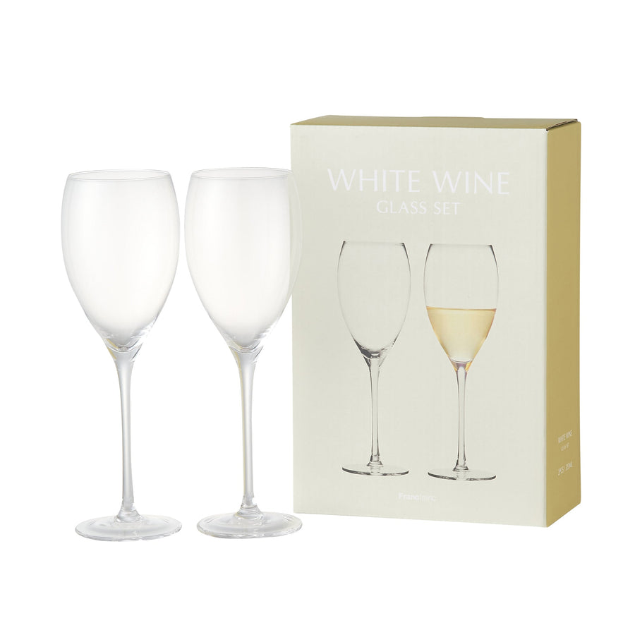 Clear White Wine Glasses (Set of 2)