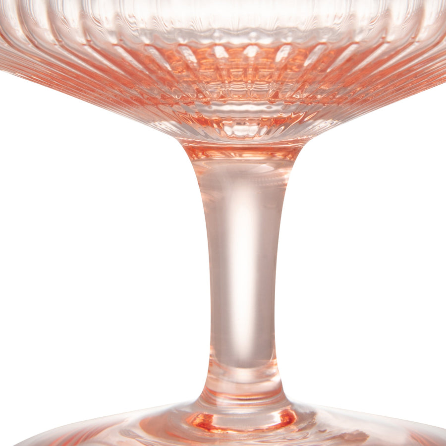 Straight Line Dessert Glass Pink