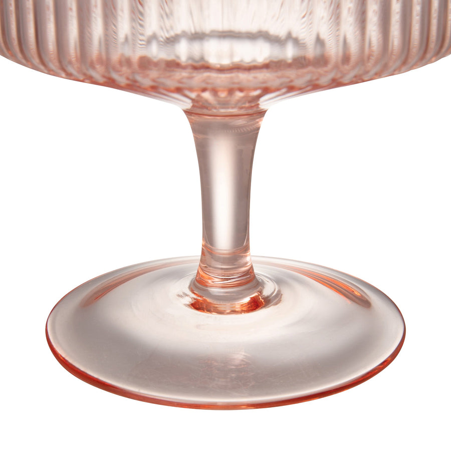 Straight Line Dessert Glass Pink