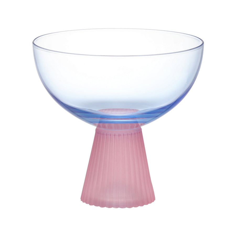 Bicolor Dessert Glass Blue x Pink