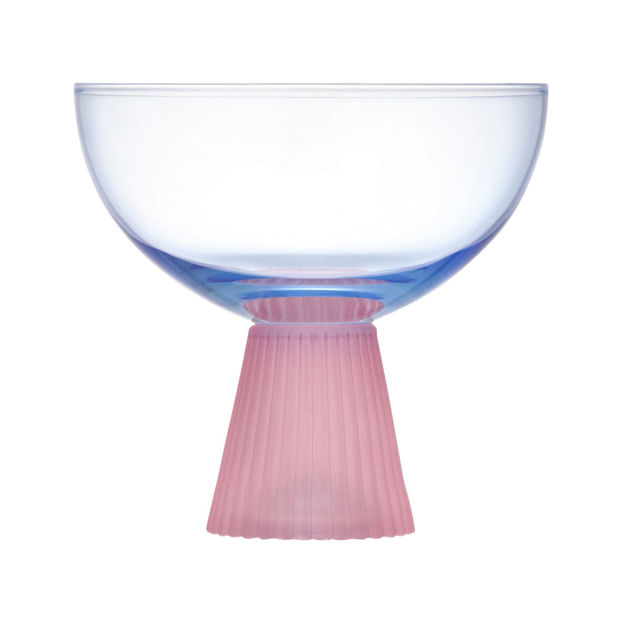 Bicolor Dessert Glass Blue x Pink