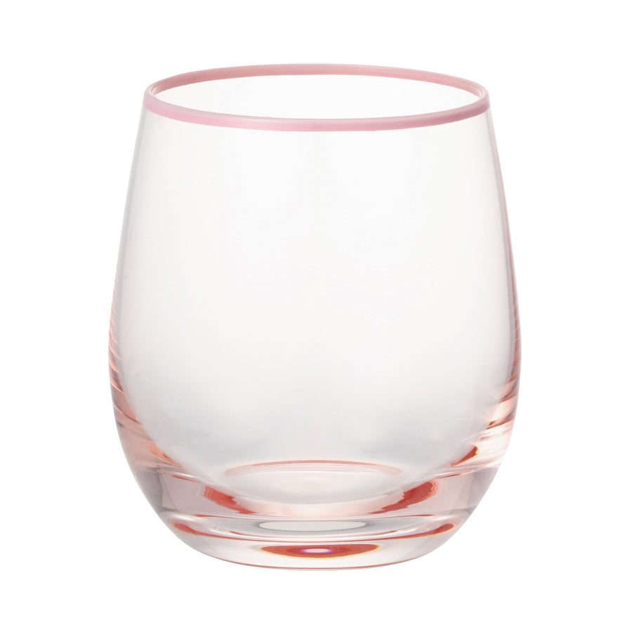 カラーリムタンブラー ピンク