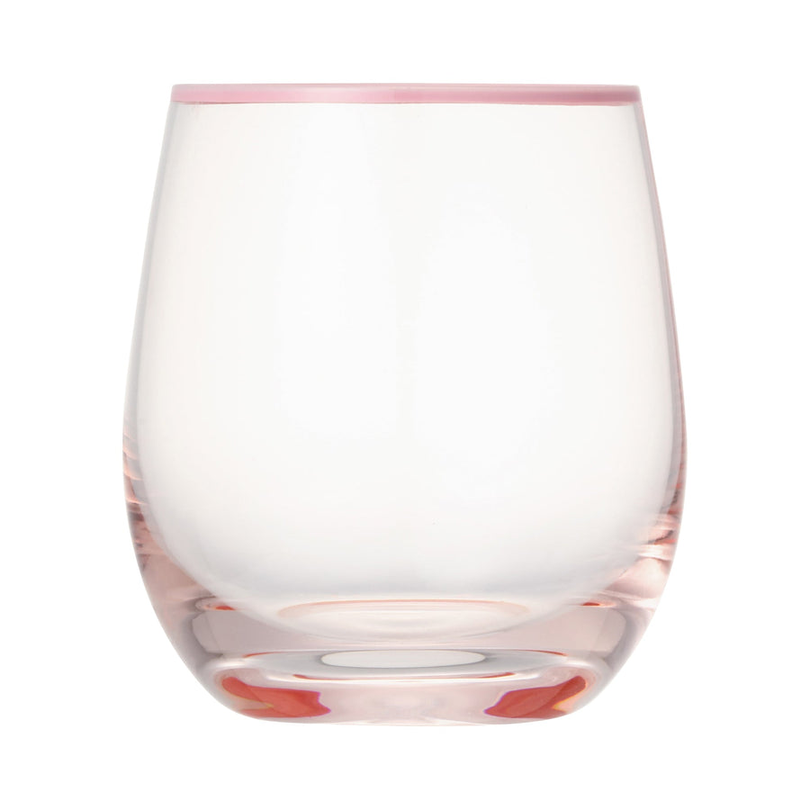 カラーリムタンブラー ピンク