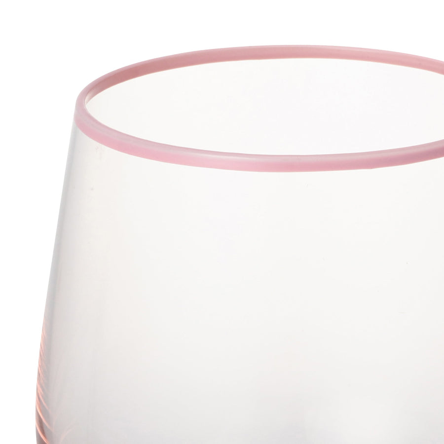 カラーリムタンブラー ピンク