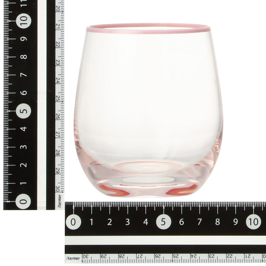 カラーリムタンブラー ピンク