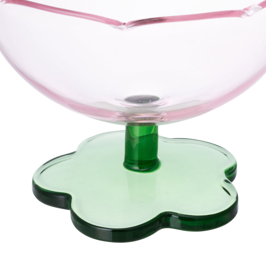 フラワーデザートグラス ピンク