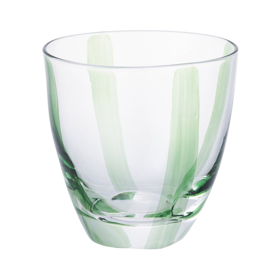 ハンドペイント ストライプタンブラー グリーン