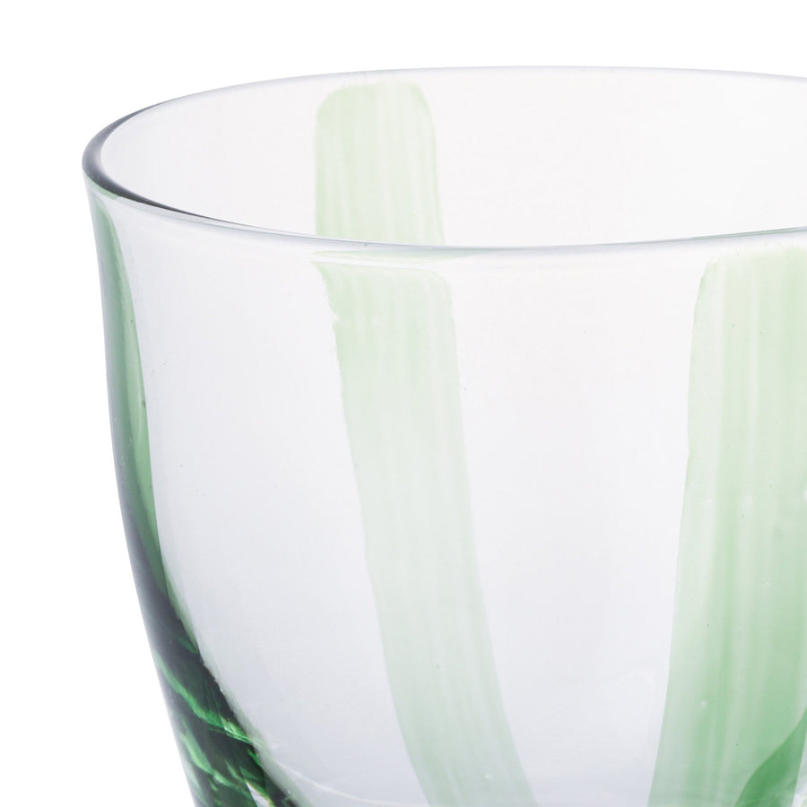 ハンドペイント ストライプタンブラー グリーン