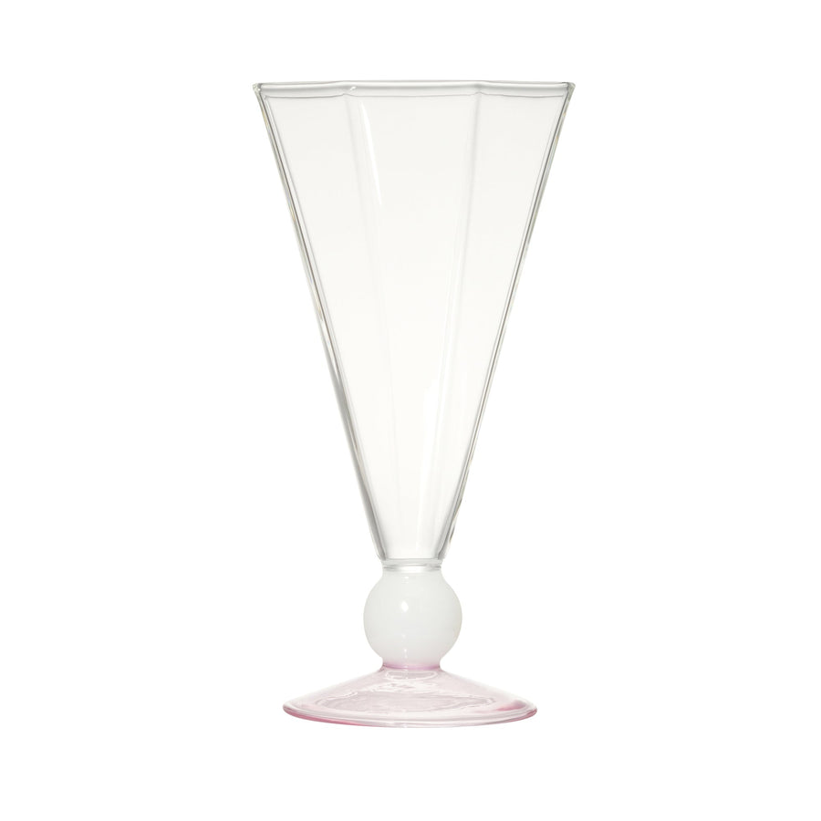 バイカラー サークル ステムグラス ホワイト×ピンク