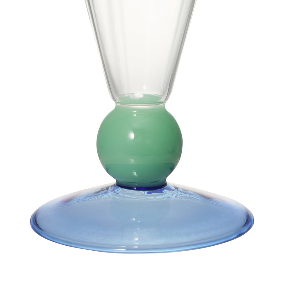 バイカラー サークル ステムグラス グリーン×ブルー