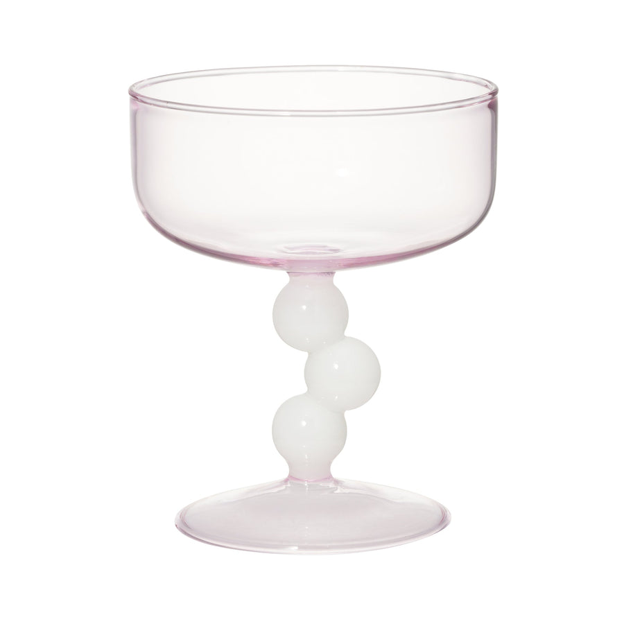 バイカラー バブル デザートグラス ピンク×ホワイト